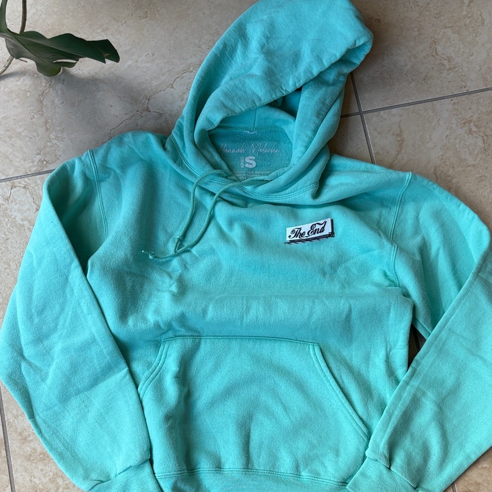 Teal Hoodie with Patch